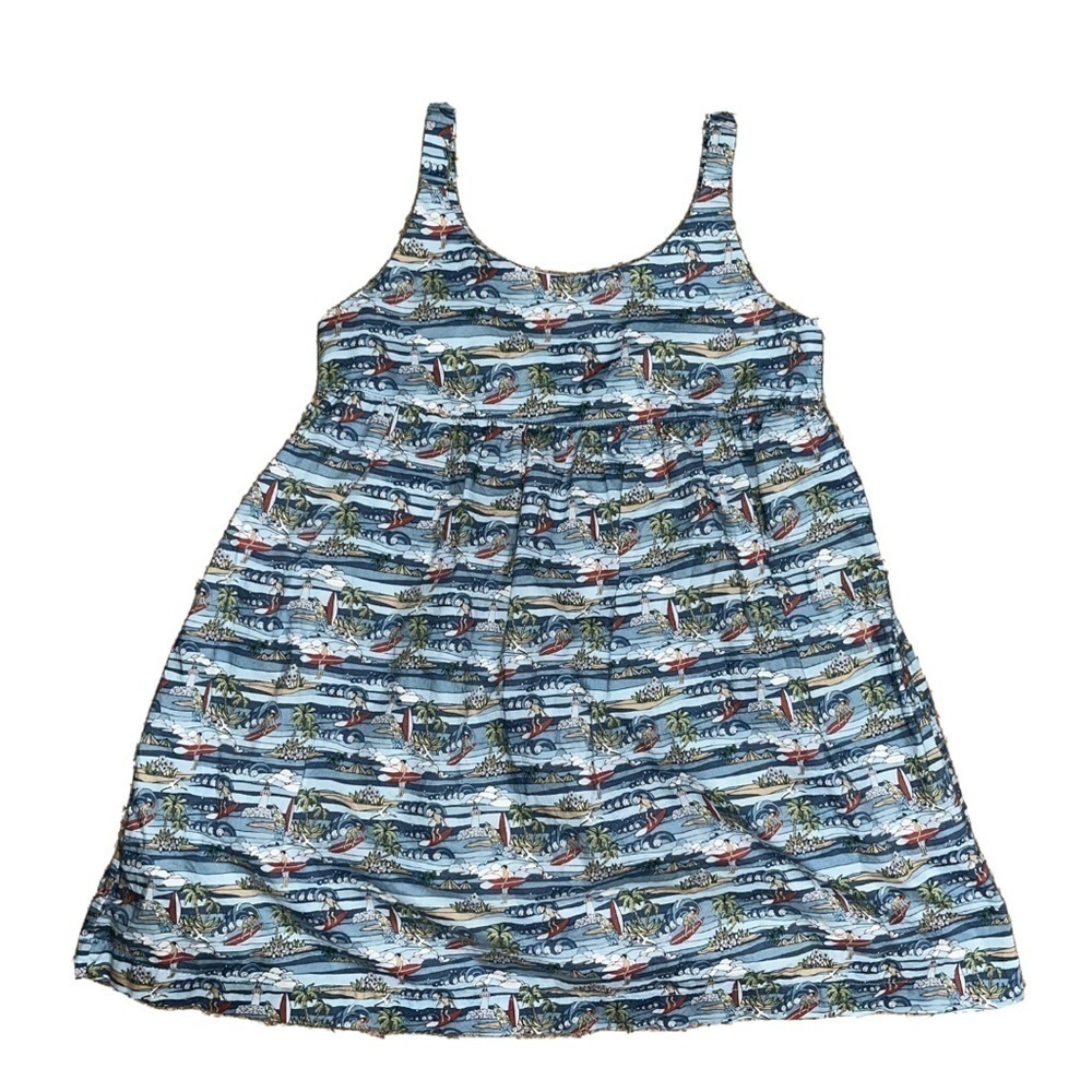 Babe & Tess Hawaiian Surfer Sleeveless Cotton‎ Dress 3